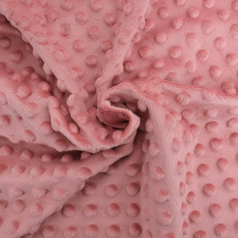 Minky Bubble Vieux Rose - Maison Klem